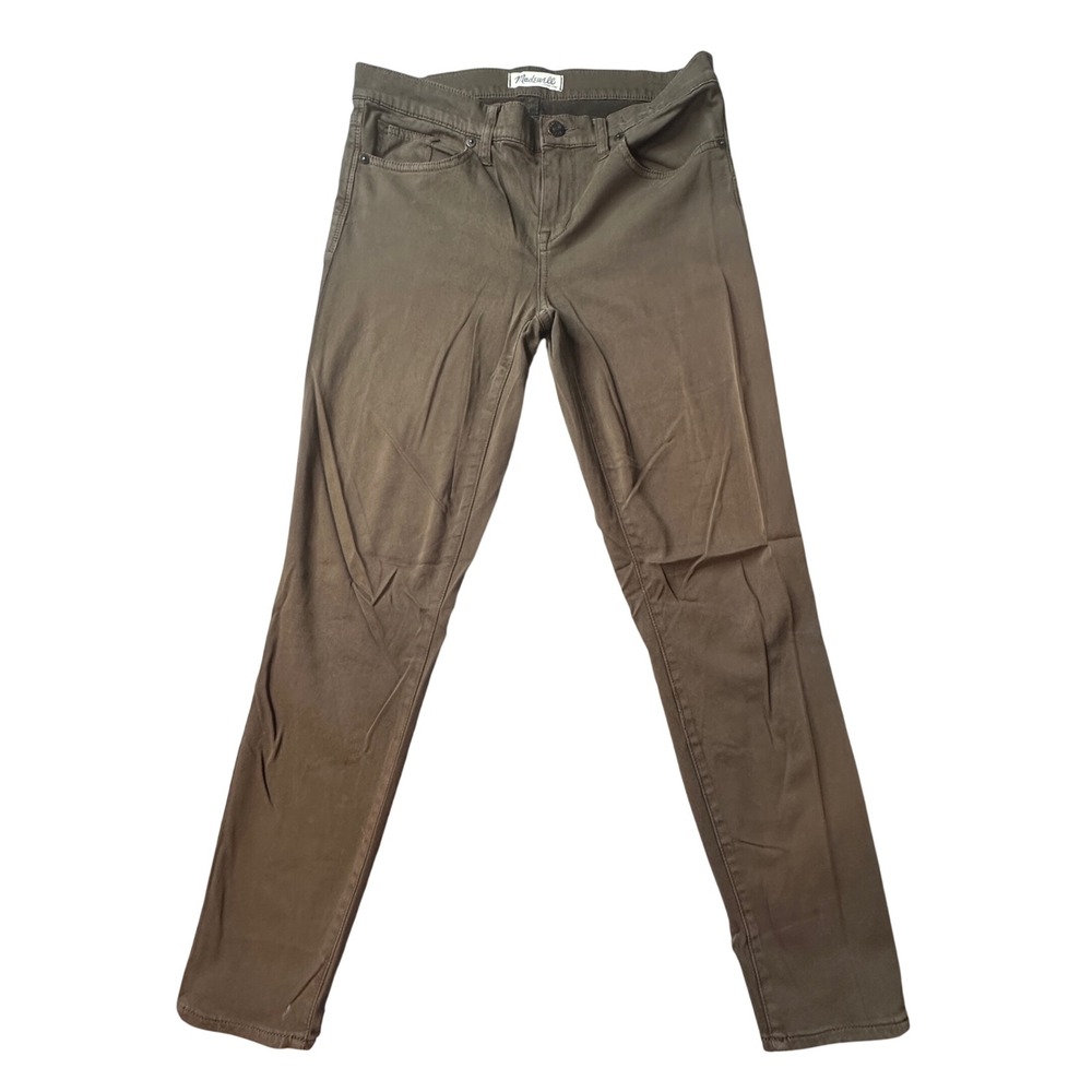 Madewell Pants Womens 29 Olive Green Skinny Skinny B1382 Stretch Cotton Modal